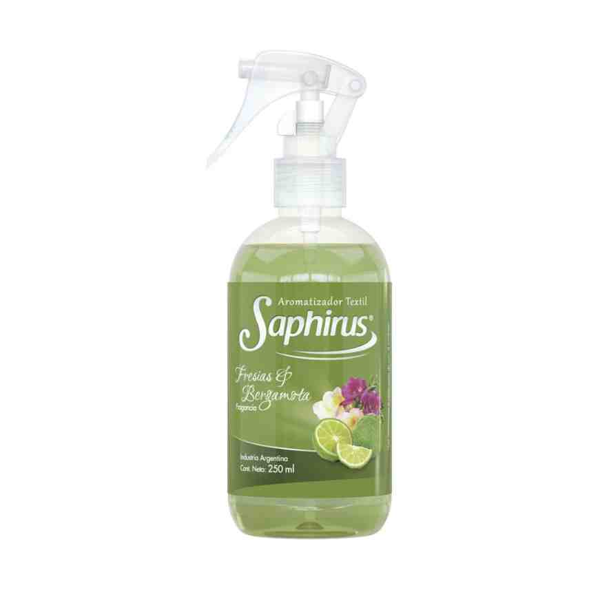 SAPHIRUS FRESIA Y BERGAMOTA AROMATIZADOR TEXTIL 250ML